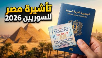 شروط وخطوات استخراج فيزا مصر للسوريين والموافقة الأمنية المسبقة 2026