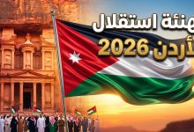 أجمل عبارات ورسائل تهنئة عيد الاستقلال الأردني 2026 الذكرى 80